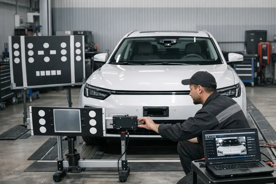Замена лобового стекла с последующей калибровкой ADAS